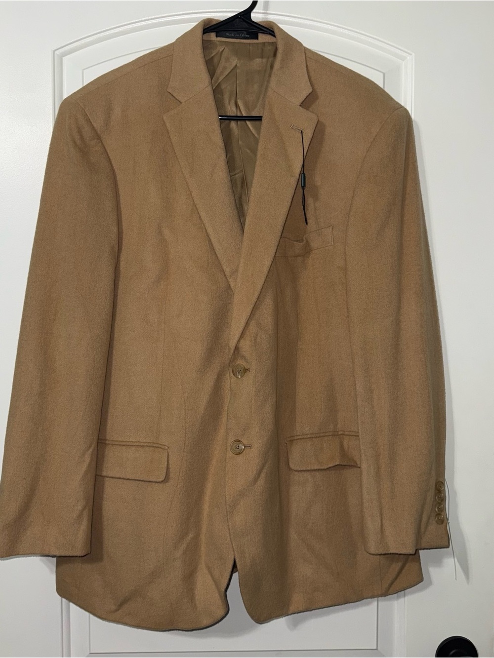 NWT Lauren Ralph Lauren Men’s Camel Hair Blazer Sport Coat Size 44 Regular
